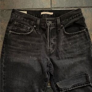 Levi's Black Boot Cut Jeans with Vintage Appeal